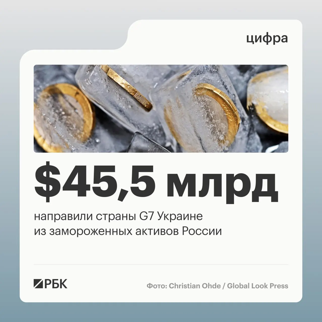 По данным Минфина Украины, страны «Большой семерки» предоставили кредиты свыше $45 млрд, средства поступали за счёт доходов от заблокированных российских активов; основная часть переводов пришлась на 2025–2026 годы.