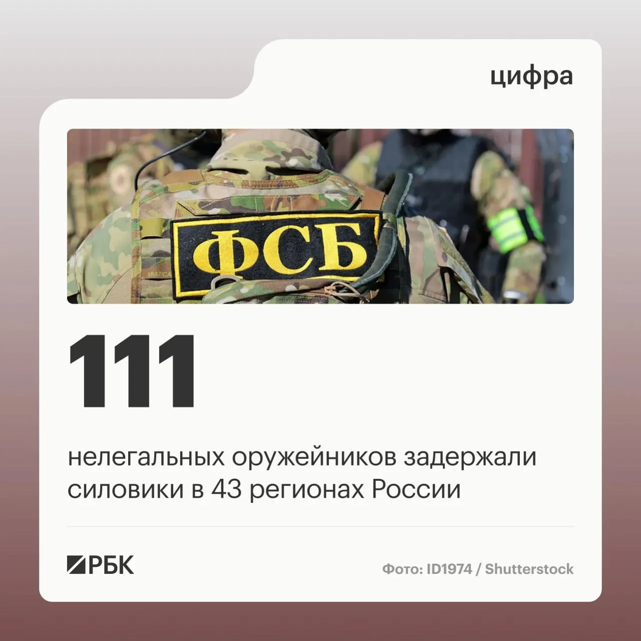 Операции прошли в 43 регионах России; прекращена работа 37 подпольных мастерских по переделке оружия.